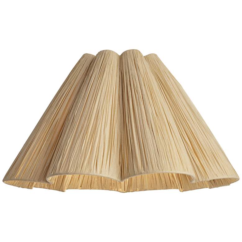 Image 3 Springcrest Raffia Wave Empire Lamp Shade 6x18x10 (Spider) more views