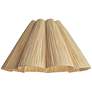 3_Springcrest Raffia Wave Empire Lamp Shade 6x18x10 (Spider) more views