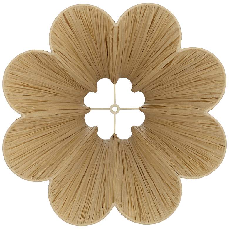 Image 5 Springcrest Raffia Wave Empire Lamp Shade 6x18x10 (Spider) more views