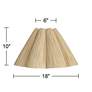 7_Springcrest Raffia Wave Empire Lamp Shade 6x18x10 (Spider) more views