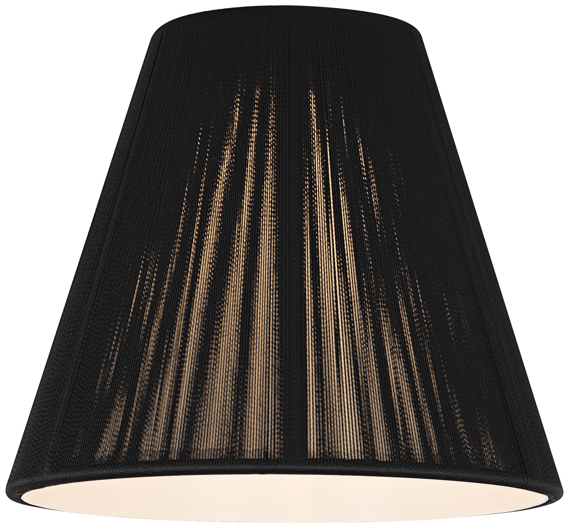 Image 4 Springcrest Ravelle Black Nylon String Clip-On Empire Shade (3x6x5) more views