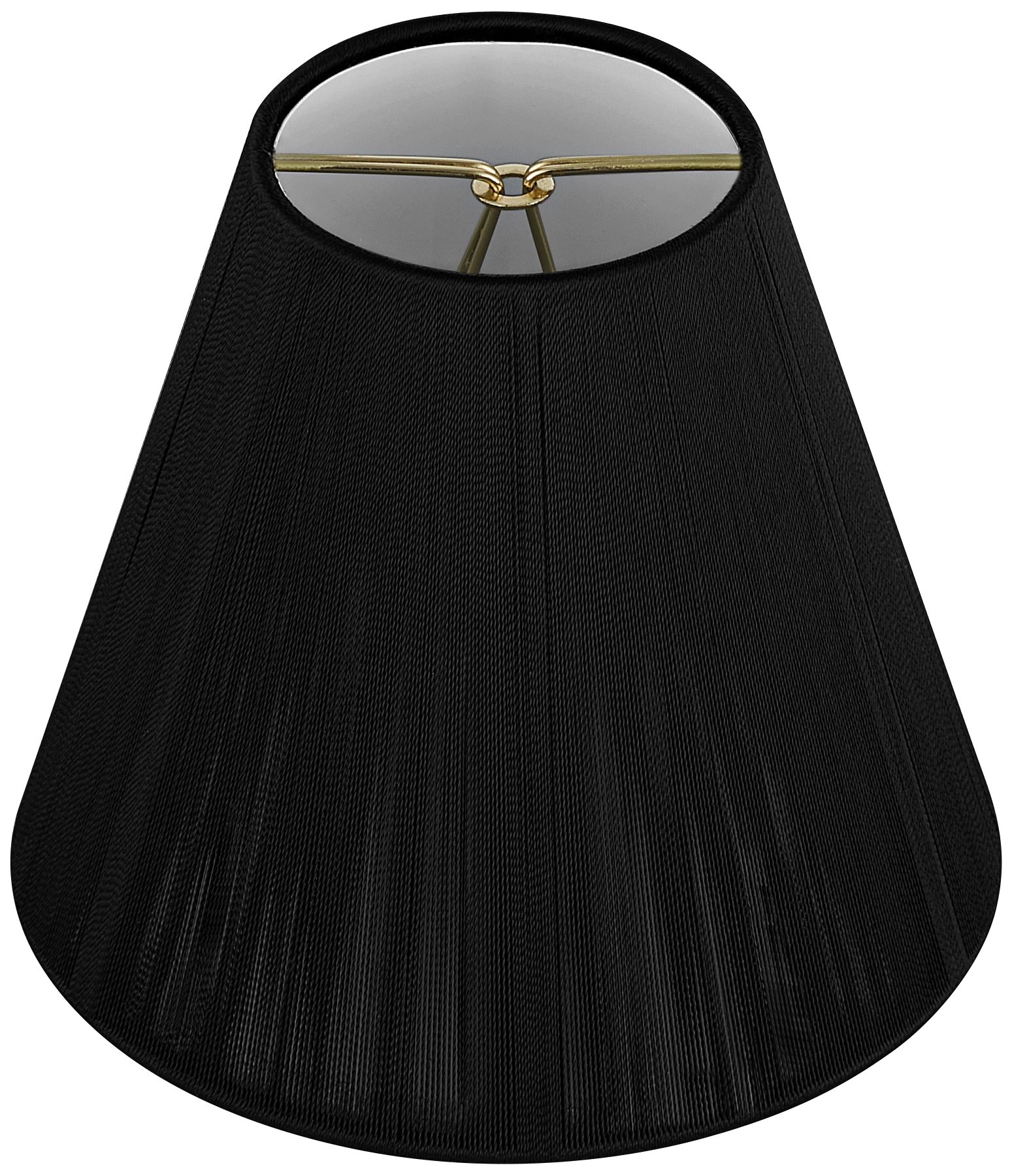 Image 5 Springcrest Ravelle Black Nylon String Clip-On Empire Shade (3x6x5) more views