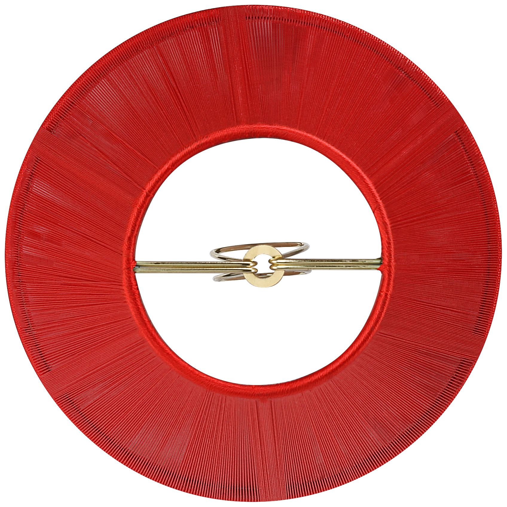 Image 6 Springcrest Ravelle Red Nylon String Clip-On Empire Shade (3x6x5) more views