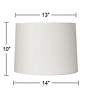 5_Springcrest Reba Hardback Off-White Drum Lamp Shade 13x14x10 (Spider) more views