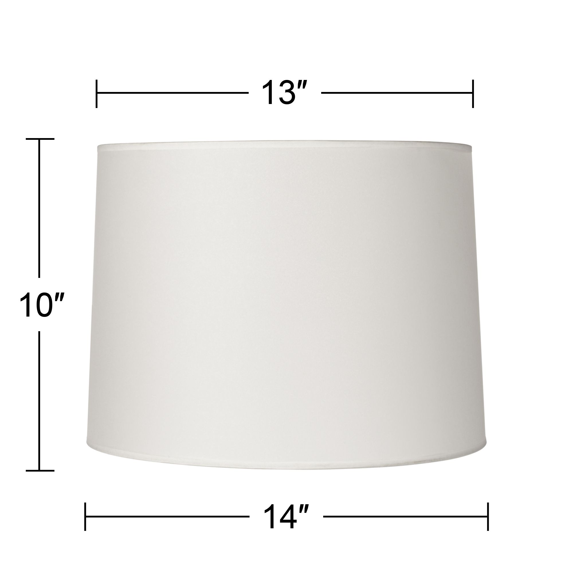 Image 5 Springcrest Reba Hardback White Drum Lamp Shade 13x14x10 (Spider) more views