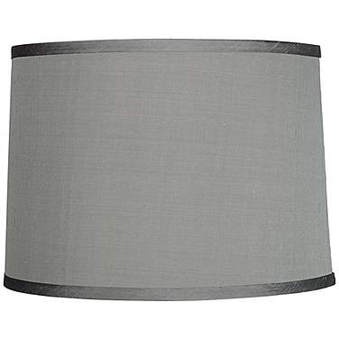 Springcrest Reba Platinum Gray Faux Silk Lamp Shade 13x14x10 (Spider)