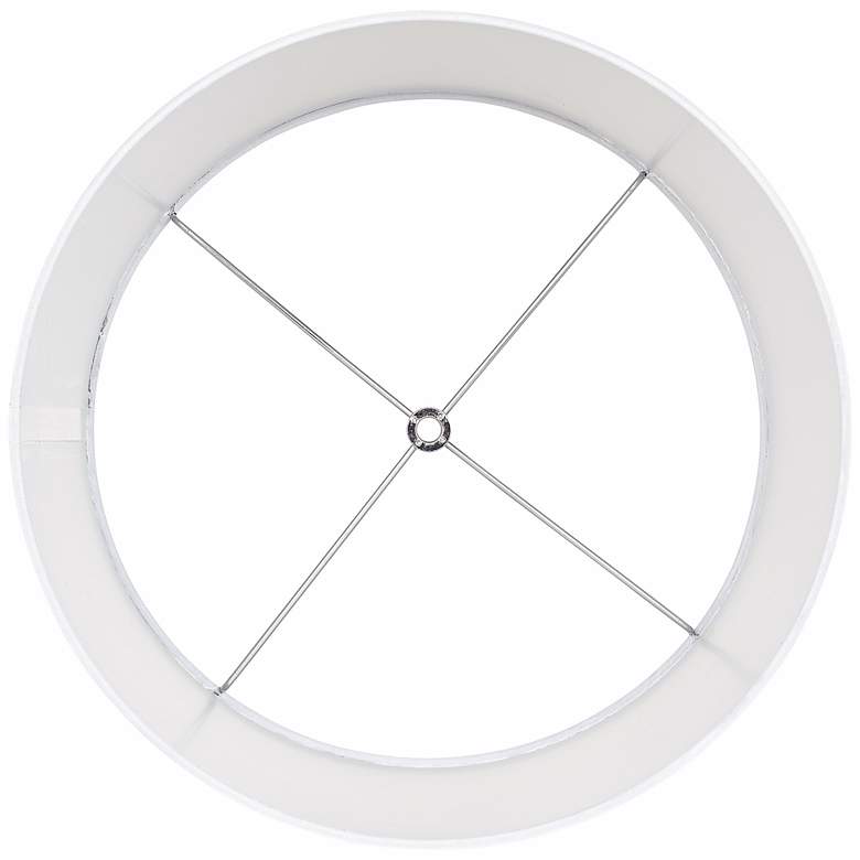 Image 3 Springcrest Reba Winter White Fabric Hardback Lamp Shade 13x14x10 (Spider) more views