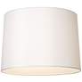 4_Springcrest Reba Winter White Fabric Hardback Lamp Shade 13x14x10 (Spider) more views