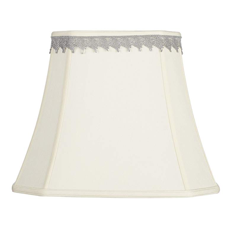 Image 1 Springcrest Rectangular Shade with Silver Leaf Trim 10x16x13 (Spider)