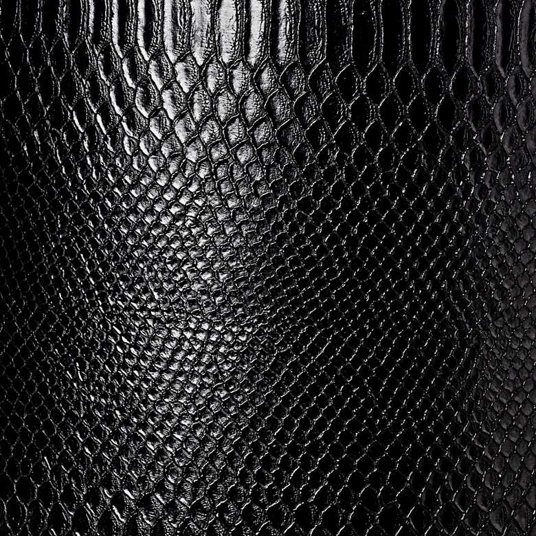 Image 2 Springcrest Reptile Print Black Set of 2 Drum Shades 15x15x11 (Spider) more views