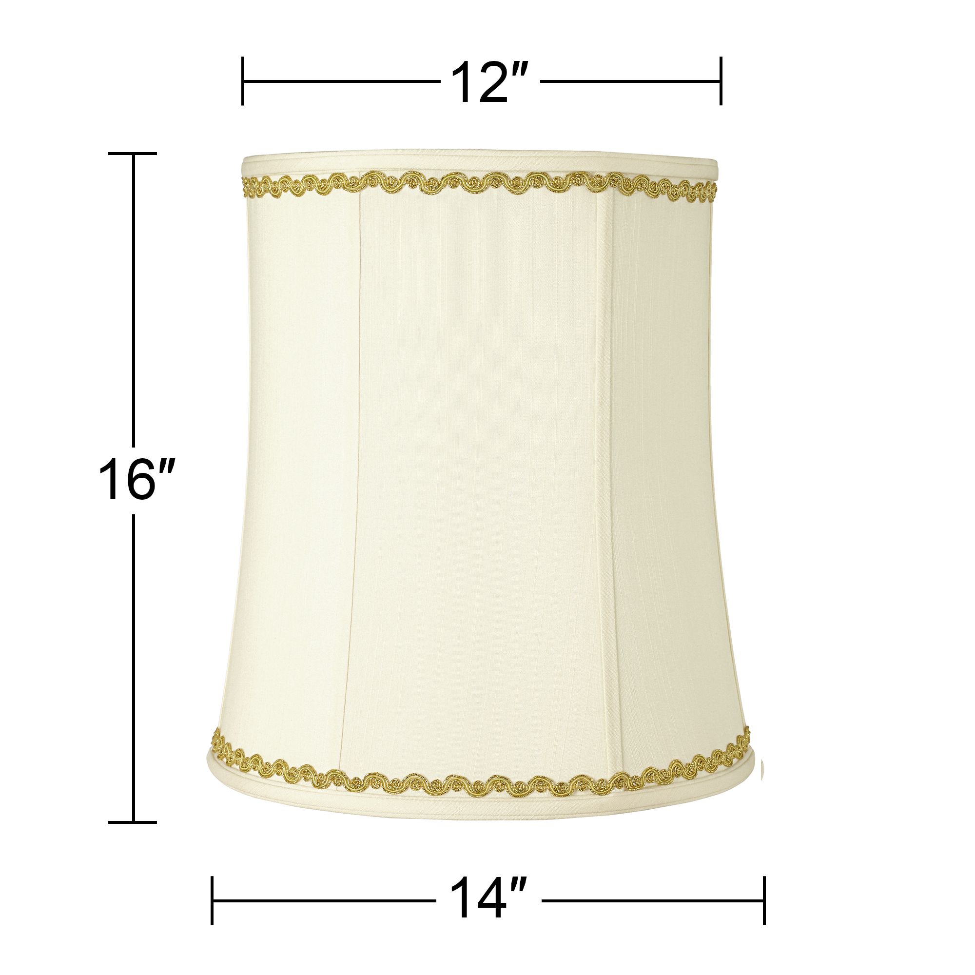 Image 3 Springcrest Reuben Deep Shade Metallic Gold Wave Trim 12x14x16 (Spider) more views