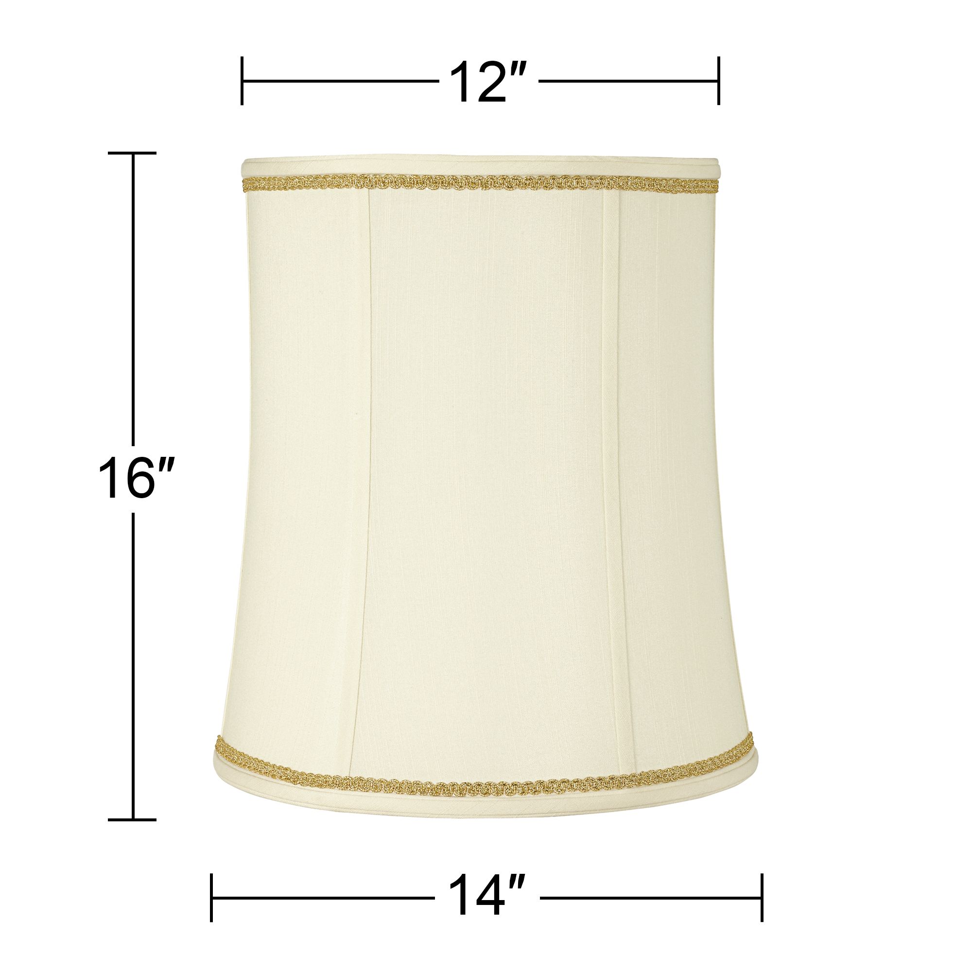 Image 3 Springcrest Reuben Deep Shade with Gold Scroll Trim 12x14x16 (Spider) more views