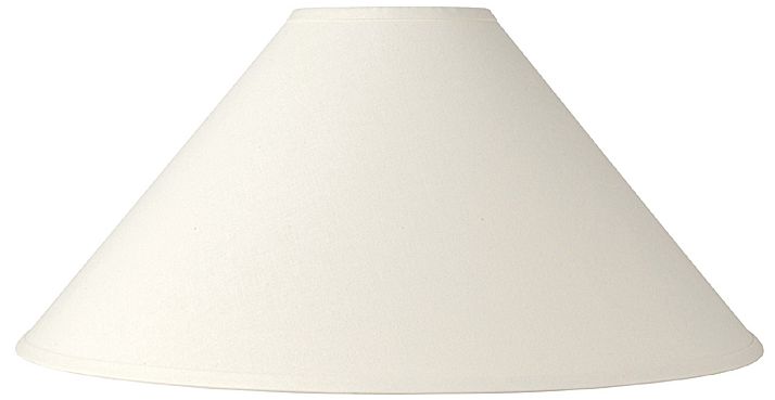 Springcrest Rolla White Linen Chimney Large Lamp Shade 6x23x13.5 (Spider)