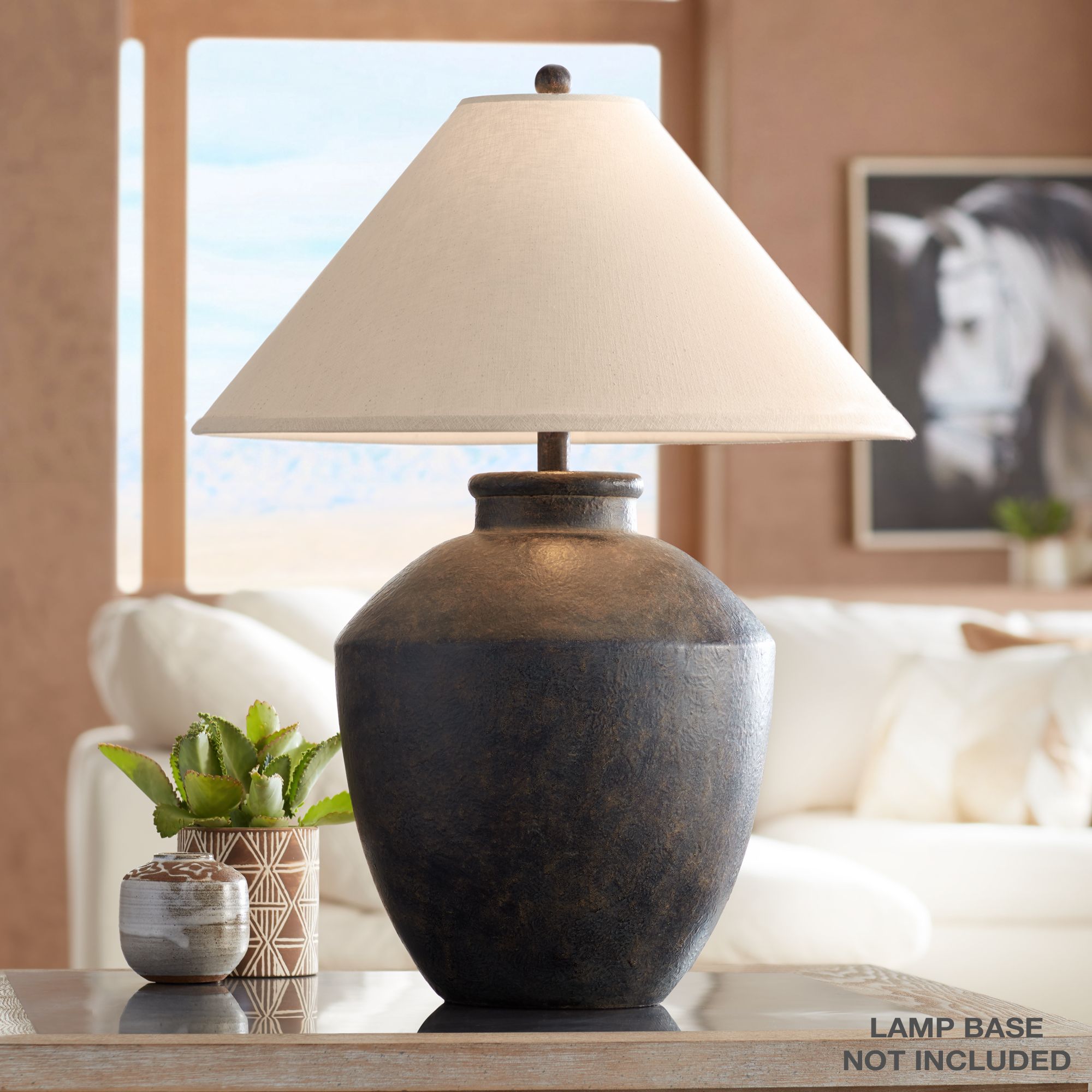 Image 5 Springcrest Rolla White Linen Chimney Large Lamp Shade 6x23x13.5 (Spider) more views