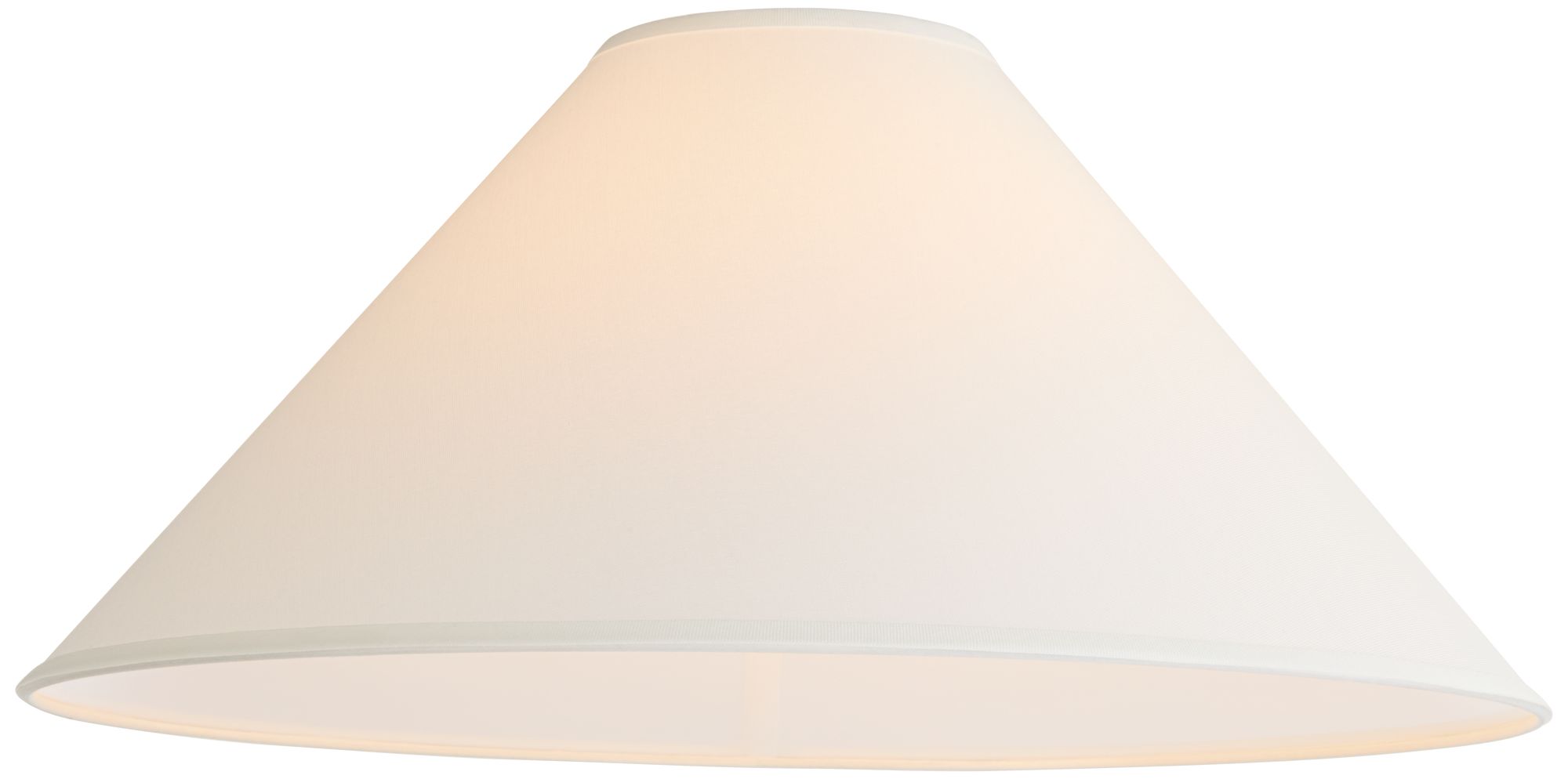 Springcrest Rolla White Linen Chimney Large Lamp Shade 6x23x13.5 (Spider)