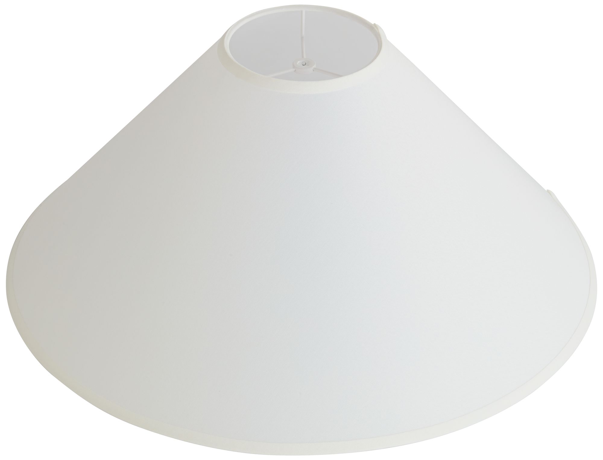 Springcrest Rolla White Linen Chimney Large Lamp Shade 6x23x13.5 (Spider)