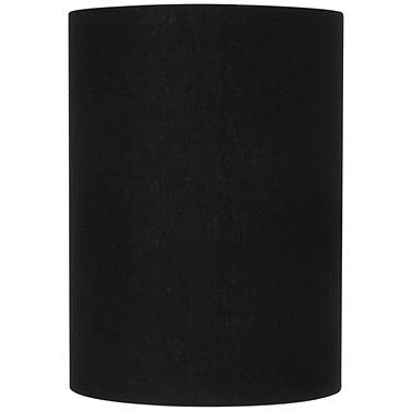 Springcrest Rollie Black Linen Small Cylinder Lamp Shade 8x8x11 (Spider)
