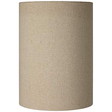 Springcrest Rollie Cotton Blend Tan Cylinder Lamp Shade 8x8x11 (Spider)