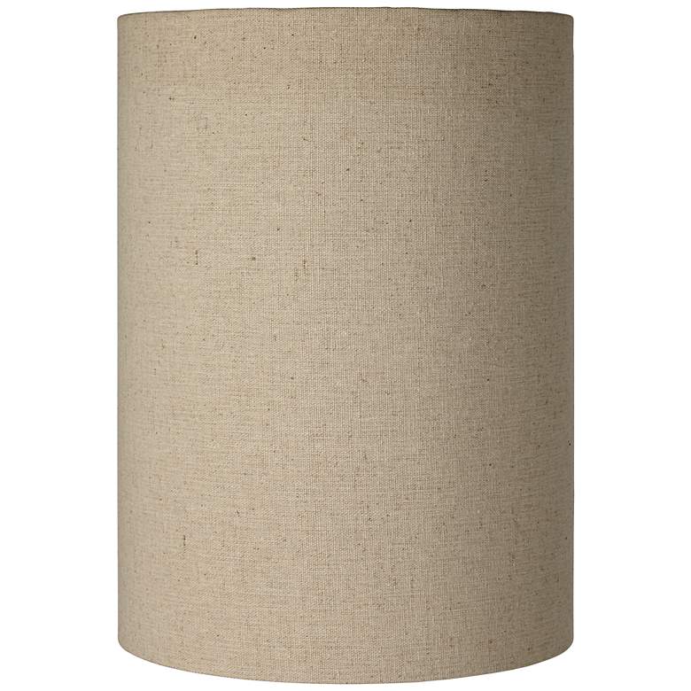 Image 1 Springcrest Rollie Cotton Blend Tan Cylinder Lamp Shade 8x8x11 (Spider)