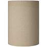 1_Springcrest Rollie Cotton Blend Tan Cylinder Lamp Shade 8x8x11 (Spider)