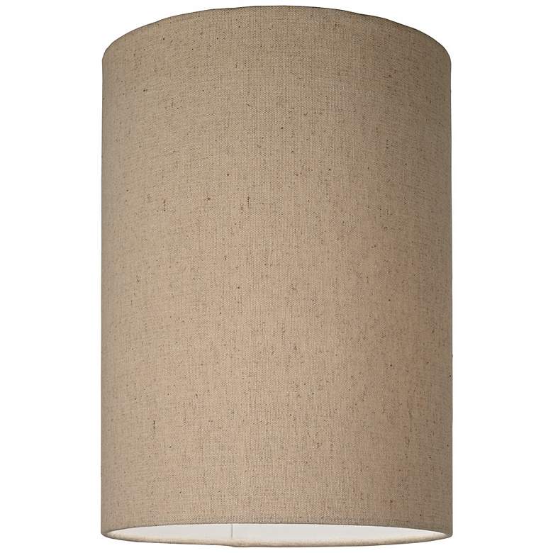 Image 2 Springcrest Rollie Cotton Blend Tan Cylinder Lamp Shade 8x8x11 (Spider) more views