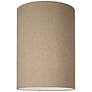2_Springcrest Rollie Cotton Blend Tan Cylinder Lamp Shade 8x8x11 (Spider) more views