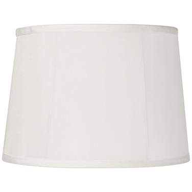 Springcrest Round Softback Off-White Tapered Drum Shade 12x14x10 (Spider)