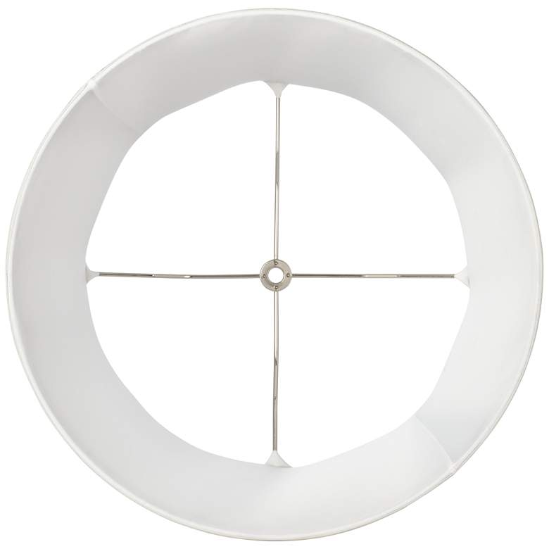 Image 4 Springcrest Round Softback Off-White Tapered Drum Shade 12x14x10 (Spider) more views
