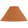1_Springcrest Rust Camel Brown Boucle Woven Fabric Tapered Shade 6x19x10