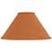 Springcrest Rust Camel Brown Boucle Woven Fabric Tapered Shade 6x19x10