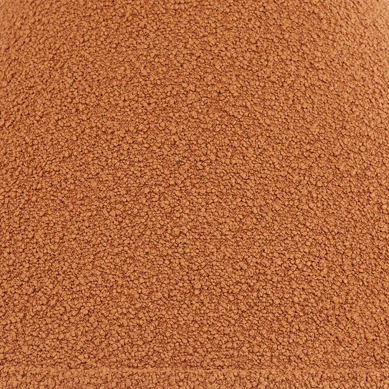 Image 2 Springcrest Rust Camel Brown Boucle Woven Fabric Tapered Shade 6x19x10 more views