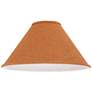 3_Springcrest Rust Camel Brown Boucle Woven Fabric Tapered Shade 6x19x10 more views