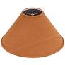 4_Springcrest Rust Camel Brown Boucle Woven Fabric Tapered Shade 6x19x10 more views