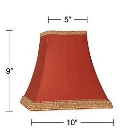 Image5 of Springcrest Rust Square Sided Lamp Shade 5x10x9 (Spider) more views