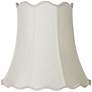 1_Springcrest Saba Creme Scallop Bell Lamp Shade 10x16x15 (Spider)