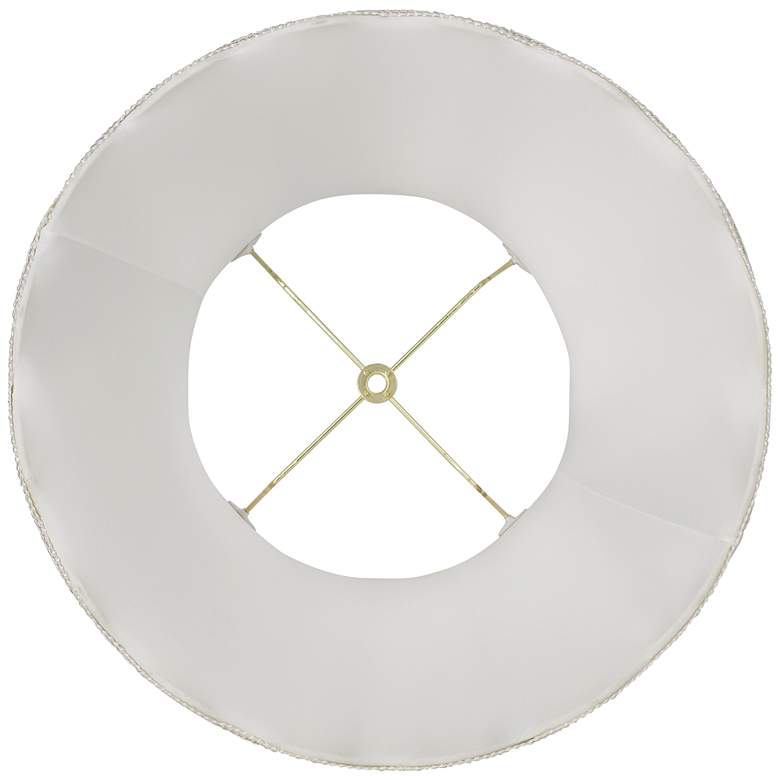Image 4 Springcrest Saba Creme Scallop Bell Lamp Shade 10x16x15 (Spider) more views