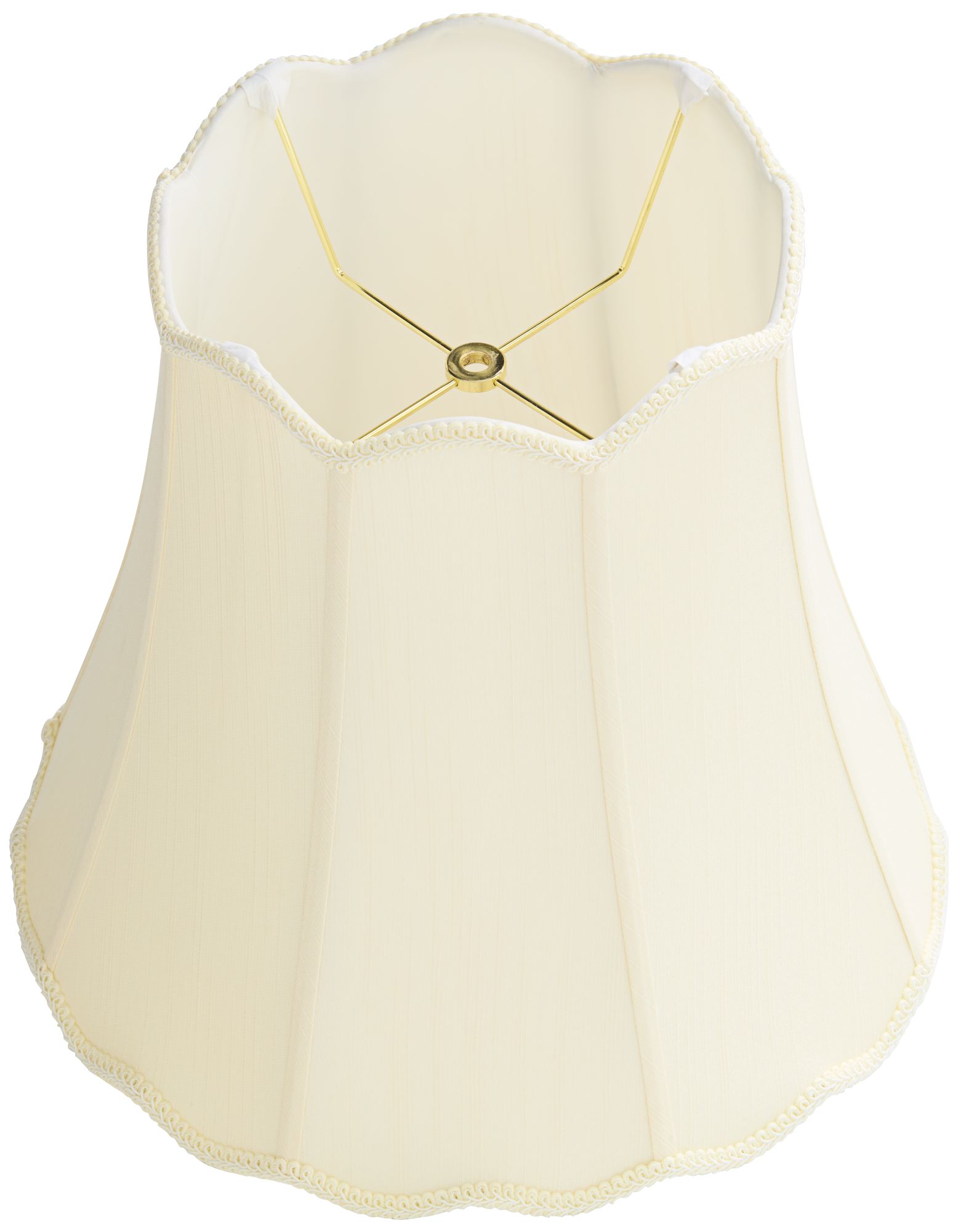 Springcrest Saba Creme Scallop Bell Lamp Shade 10x16x15 (Spider)