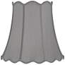 1_Springcrest Saba Gray Scallop Bell Lamp Shade 10x16x16 (Spider)