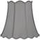 Springcrest Saba Gray Scallop Bell Lamp Shade 10x16x16 (Spider)