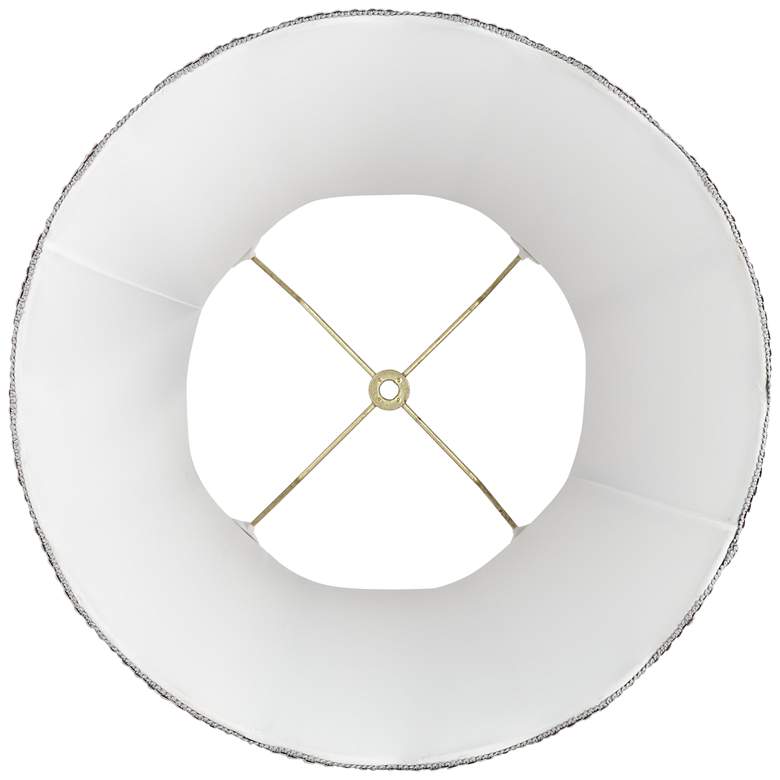 Image 3 Springcrest Saba Gray Scallop Bell Lamp Shade 10x16x16 (Spider) more views