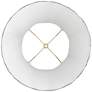 3_Springcrest Saba Gray Scallop Bell Lamp Shade 10x16x16 (Spider) more views