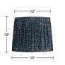 7_Springcrest Sally Blue Green Floral Pleated Lamp Shade 13x15x12 more views