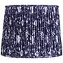 1_Springcrest Sally Deep Blue Floral Pleated Lamp Shade 13x15x12