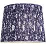 3_Springcrest Sally Deep Blue Floral Pleated Lamp Shade 13x15x12 more views