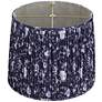 4_Springcrest Sally Deep Blue Floral Pleated Lamp Shade 13x15x12 more views