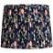 Springcrest Sally Navy Blue Rose Floral Pleated Lamp Shade 13x15x12