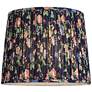 3_Springcrest Sally Navy Blue Rose Floral Pleated Lamp Shade 13x15x12 more views