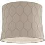 3_Springcrest Salzburg Khaki Softback Drum Lamp Shade 13x14x11 (Spider) more views