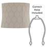 6_Springcrest Salzburg Khaki Softback Drum Lamp Shade 13x14x11 (Spider) more views