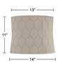 7_Springcrest Salzburg Khaki Softback Drum Lamp Shade 13x14x11 (Spider) more views